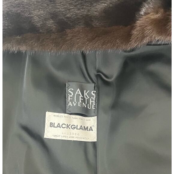 BIRGER CHRISTENSEN Worlds Finest Dark Ranch Mink Fur Mid Length Swing Coat Sz 12 - Picture 14 of 16